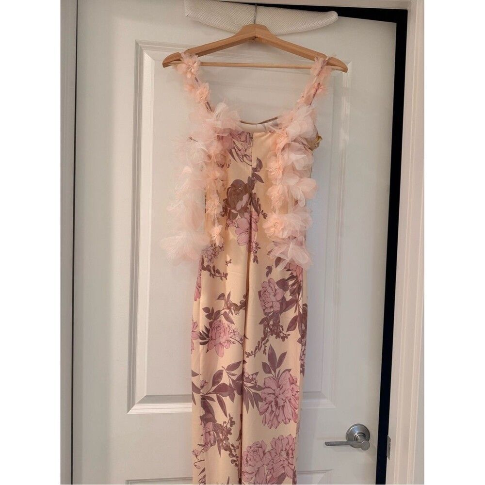 NEW BRONX BANCO Magnolia Rosie Off-Shoulder Floral Column wedding guest Gown - Picture 11 of 13